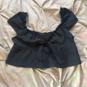 Black Crop Top